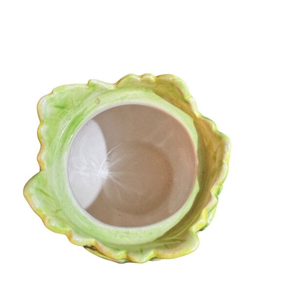 Vintage Fitz And Floyd Leaf-Shaped Creamer & Sugar Bowl Set - Picture 10 of 11